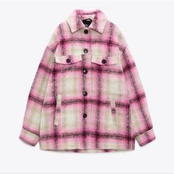 Zara  Plaid Shacket - Picture 11 of 14